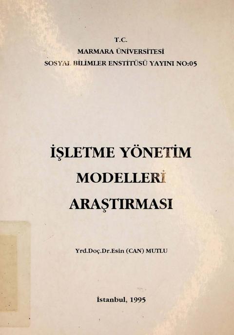 İşletme Yönetim Modelleri Araştırması